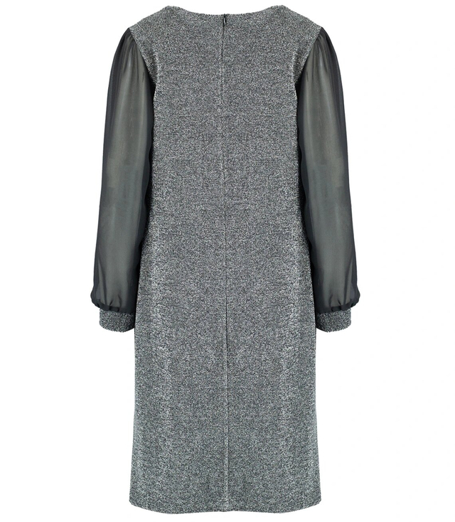 Elegantní trapézové šaty se třpytkami a tylem ELECTRA