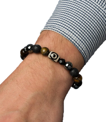 Pánský náramek s přírodními kameny