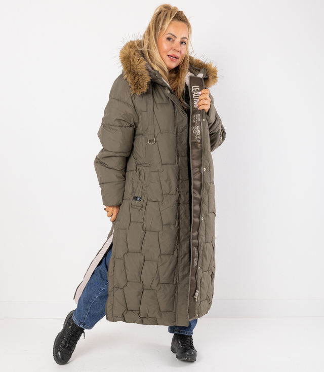 Dlouhá prošívaná zimní bunda URBAN LONG PUFF