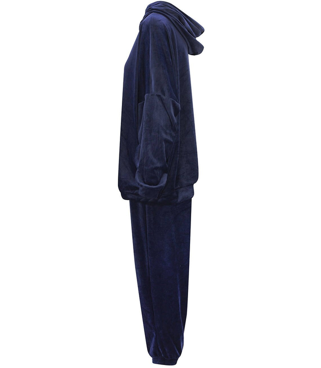 SPORT velurová mikina s kapucí PLUS SIZE Oversize