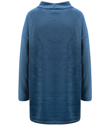 Volná velurová tunika PLUS SIZE