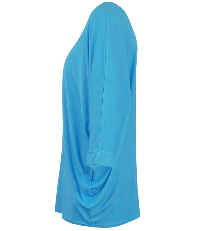 Klasická pohodlná hladká halenka oversize