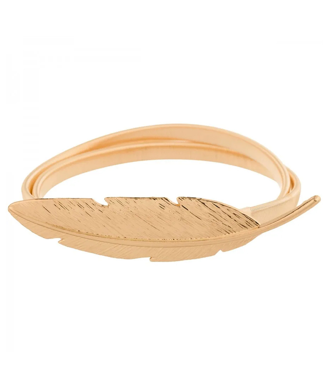 Dámský pásek s ozdobnou sponou k šatům