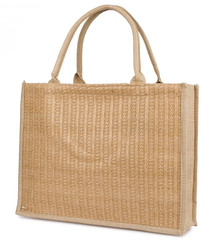 Nákupní taška PARIS MILANO pletená letní plážová taška velká ekologická taška