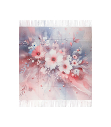 Dámská šála s květinovým vzorem 180x70