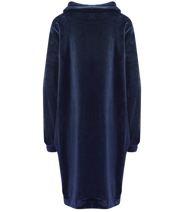 Šaty Velurová mikina s nápisem