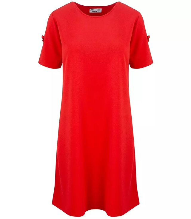 Elegantní rovné rozšířené mini šaty