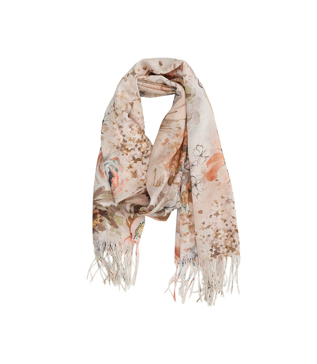 Dámská šála s květinovým vzorem 180x70