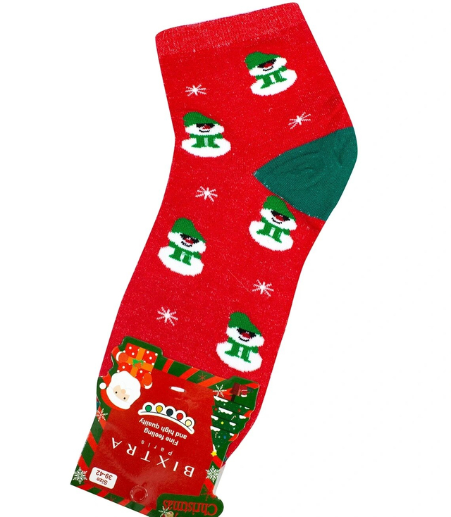 Vánoční ponožky teplé ponožky Dárek SANTA unisex 1 PAIR