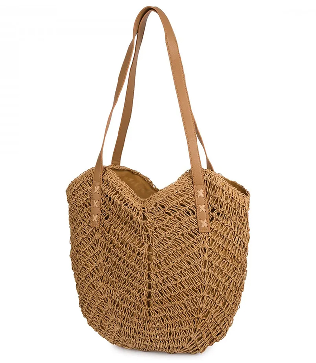 Dámská plážová taška boho openwork pro letní košík shopper