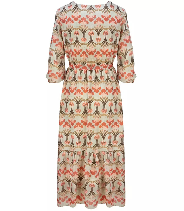 Vzdušné šaty s celoplošným pruhem