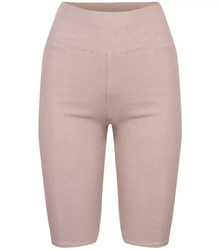 Krátké pruhované legíny plus size ELA