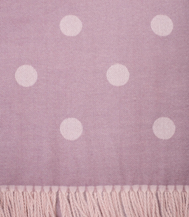 Tkaná šála šátek s puntíky 2 barvy