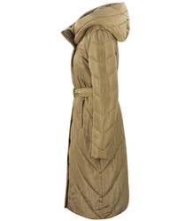 Dlouhá prošívaná zimní péřová bunda Cloak