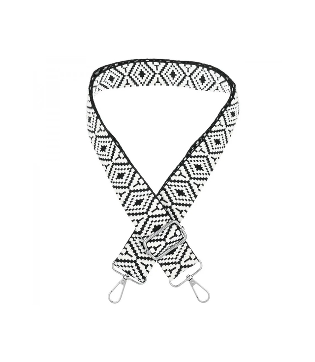 Módní pletený široký popruh kabelky nastavitelný