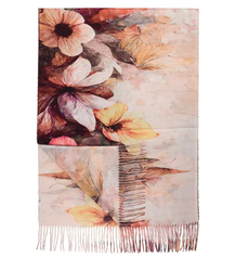 Dámský čtvercový šátek s třásněmi AGRAFKA