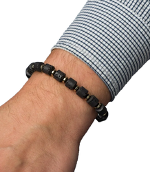 Pánský náramek s přírodními kameny