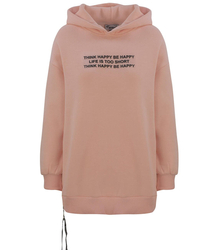 Mikina s kapucí OVERSIZE HAPPY