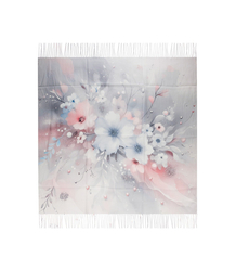 Dámská šála s květinovým vzorem 180x70