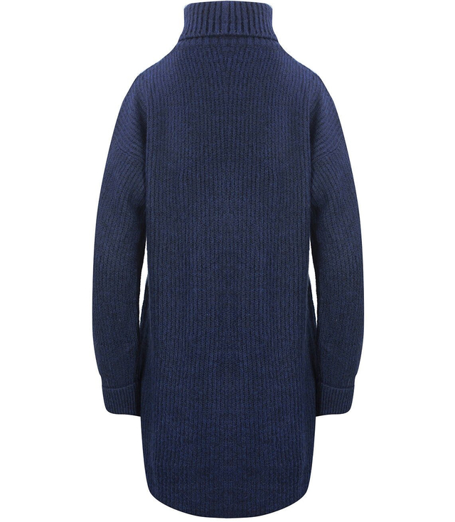 Jednobarevný pletený svetr šaty GOLF