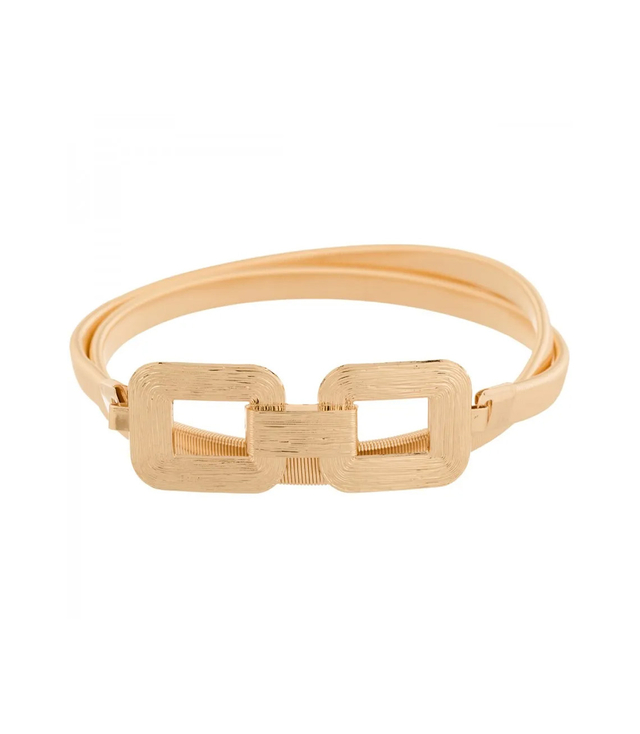 Dámský pásek s ozdobnou sponou k šatům