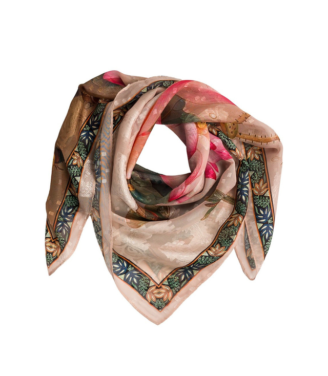 Elegantní dámská šála s šíleným vzorem 70x70