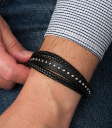 Pánské náramky ideální pro dárek pletené