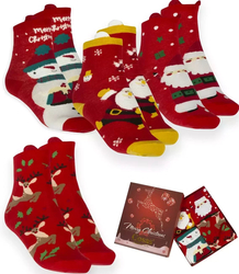 Vánoční ponožky 4-pack MIKOLAJ