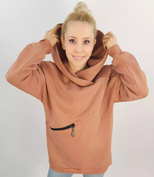 Teplá unisex bavlněná mikina BASIC s kapsou