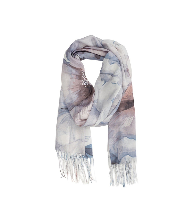 Dámská šála s květinovým vzorem 180x70