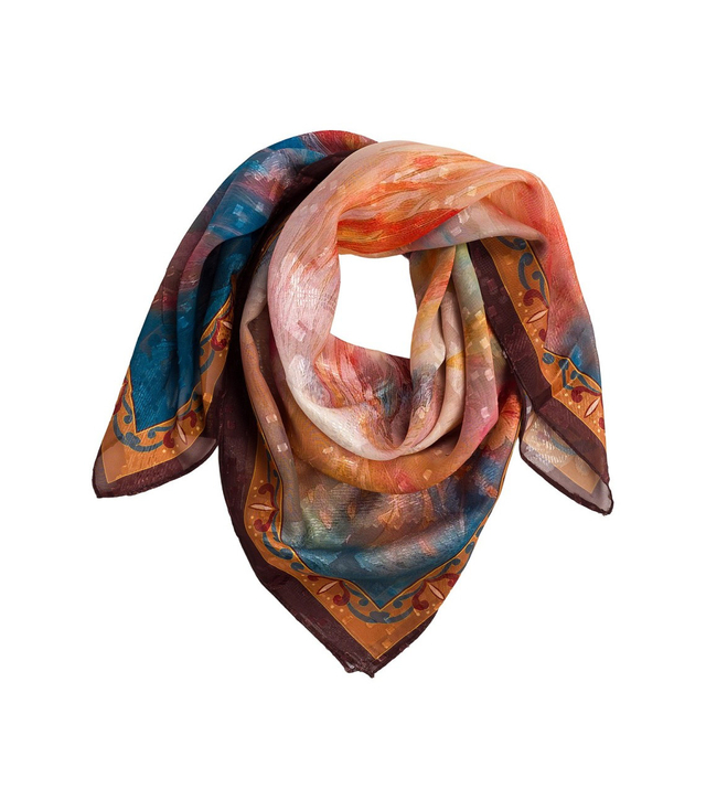 Elegantní dámská šála s šíleným vzorem 70x70