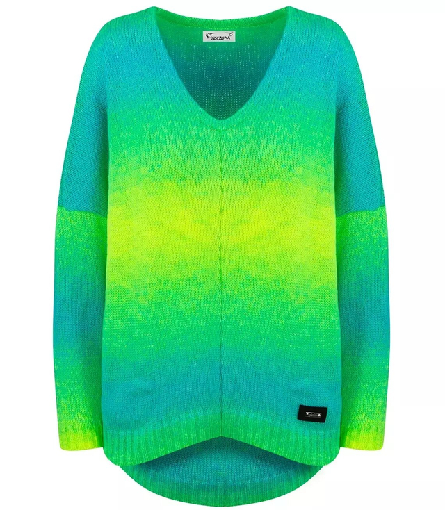 Teplý dámský svetr oversize beautiful OMBRE