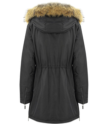 Teplý zimní kabát FUTRO CURTAIN