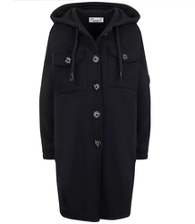 Teplá dlouhá mikina košile bunda bavlna