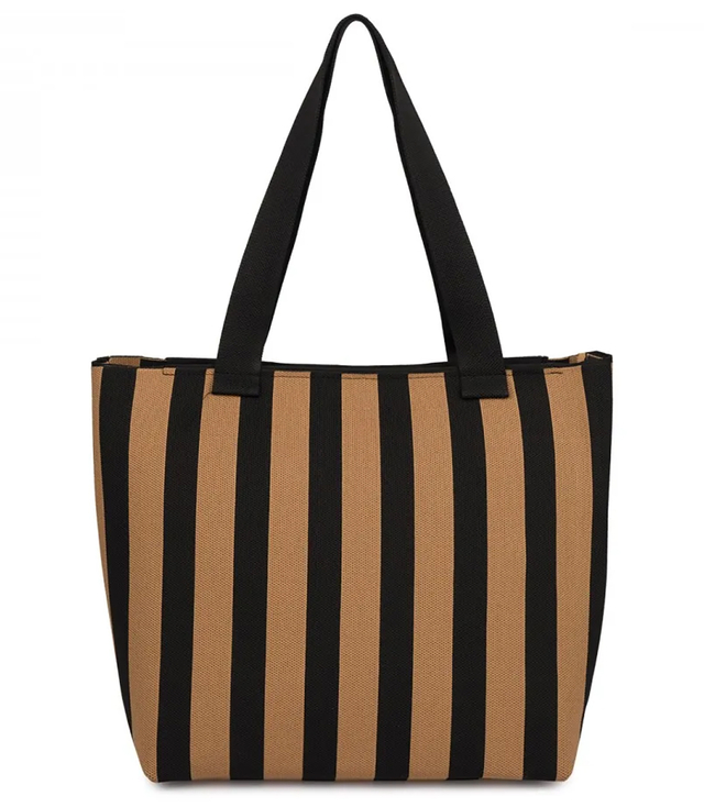 Stylová pruhovaná kabelka klasická elegance s retro nádechem