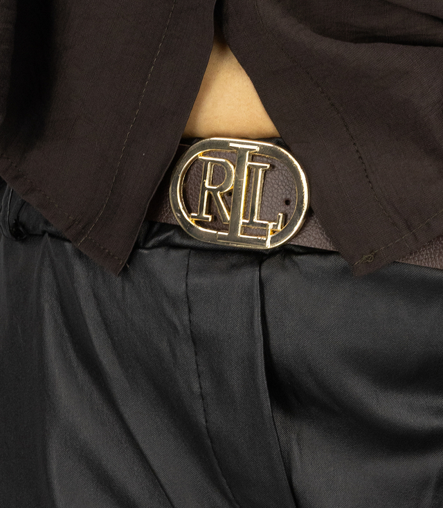 Kožené kalhoty s páskem CECIL