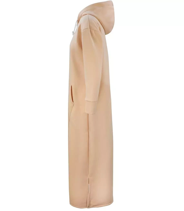 Dlouhé mikinové oversize šaty