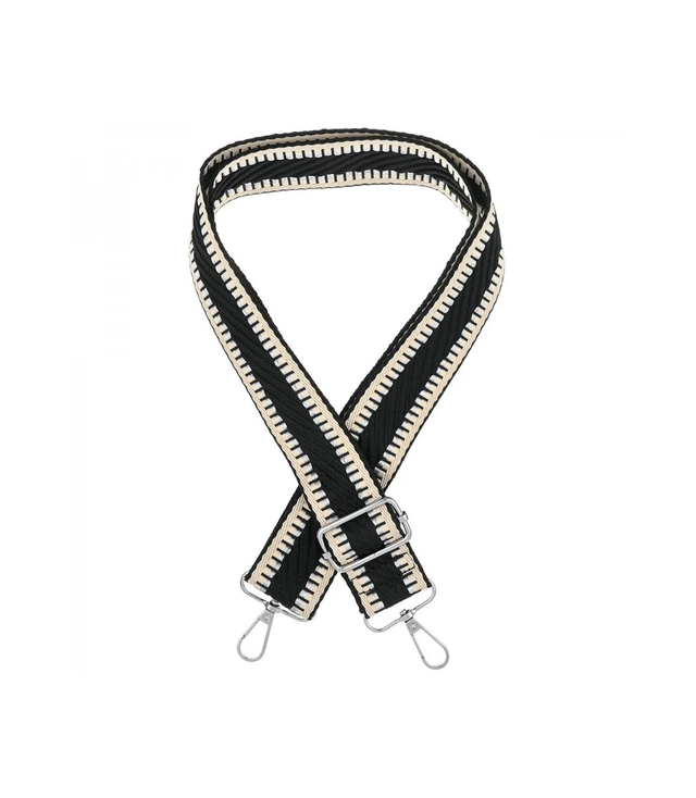 Módní pletený široký popruh kabelky nastavitelný