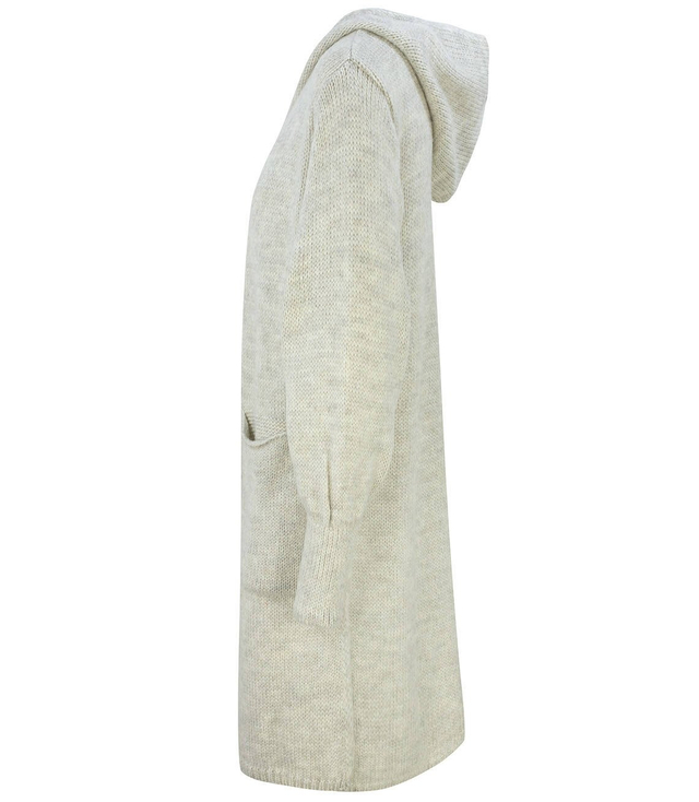 Dlouhý tlustý svetr CARDIGAN bufetový rukáv