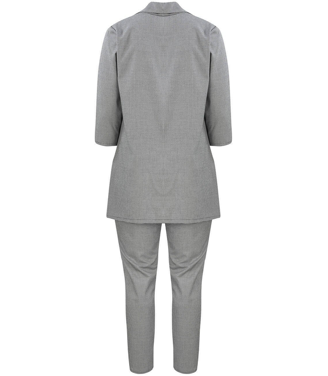 Kostkovaná sada saka a kalhot