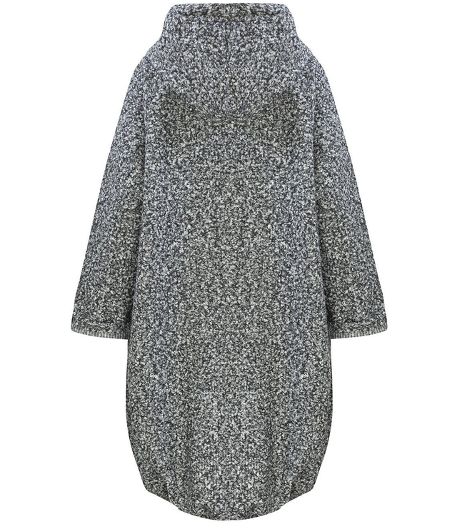 Teplý kabát dlouhý medvědí svetr