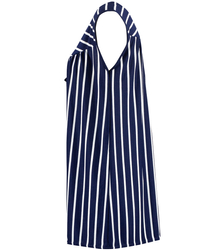 Minišaty SAMANTHA s námořními pruhy a ozdobnými korálky