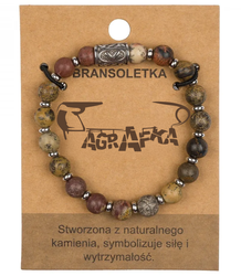 Pánský náramek s přírodními kameny