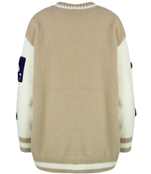 Krátký svetr se záplatami LUCKY