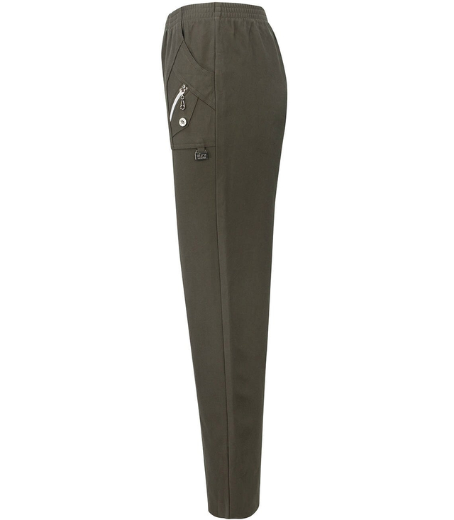 Pohodlné kalhoty s elastickým pasem zimní