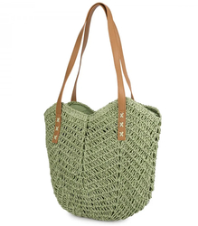 Dámská plážová taška boho openwork pro letní košík shopper