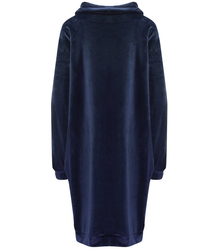 Šaty Velurová mikina s nápisem