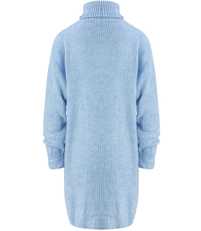 Jednobarevný pletený svetr šaty GOLF