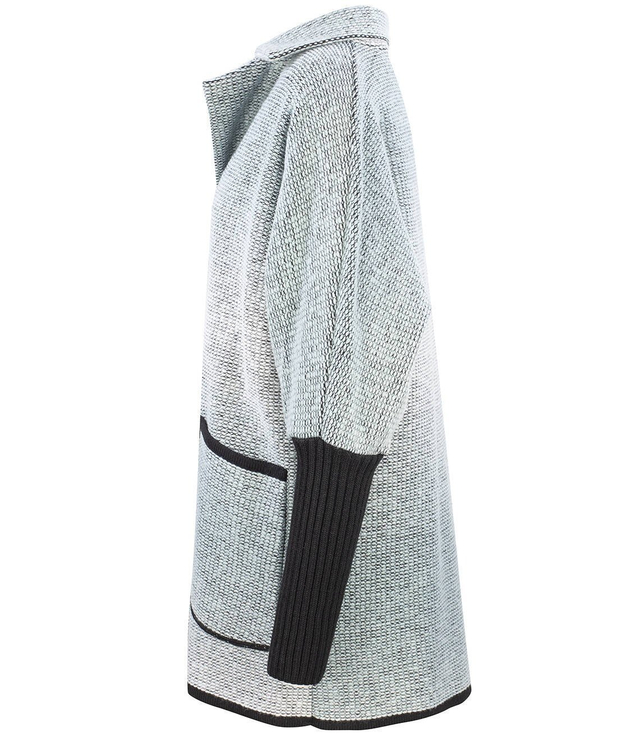 Teplý kabát bunda OMBRE svetr