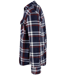 Teplá pánská kostkovaná košile s hřejivými knoflíky klasického střihu